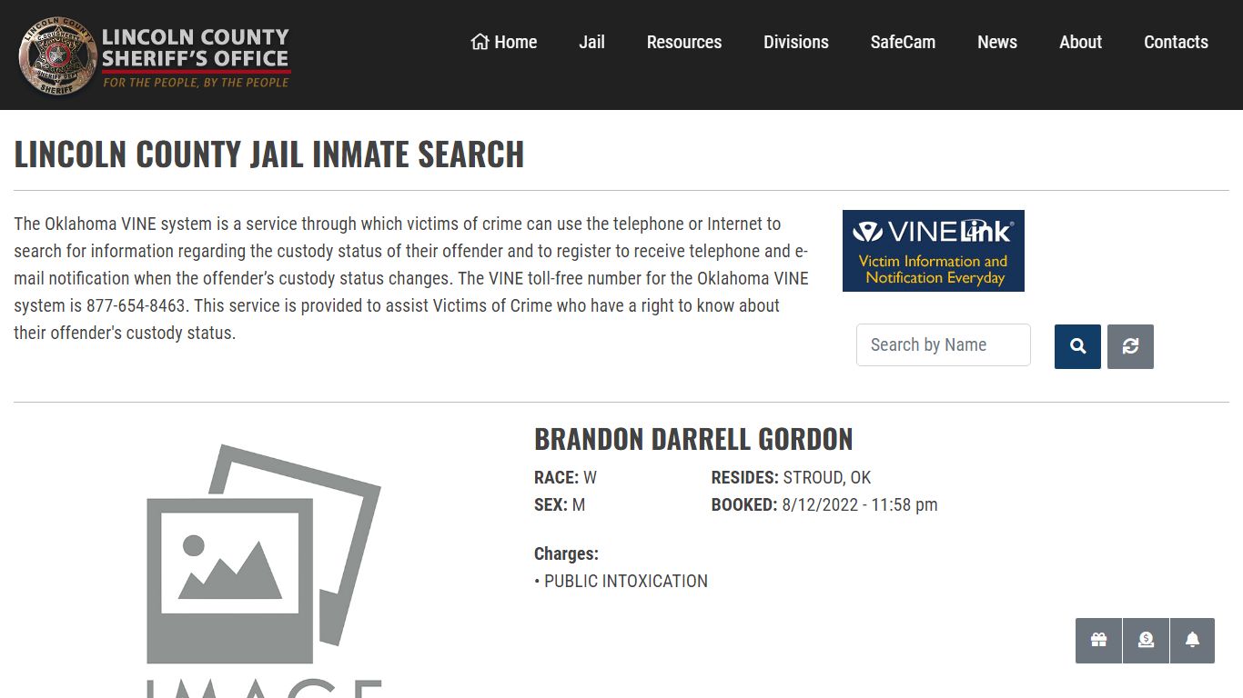 Inmate Search - Lincoln County Sheriff's Office